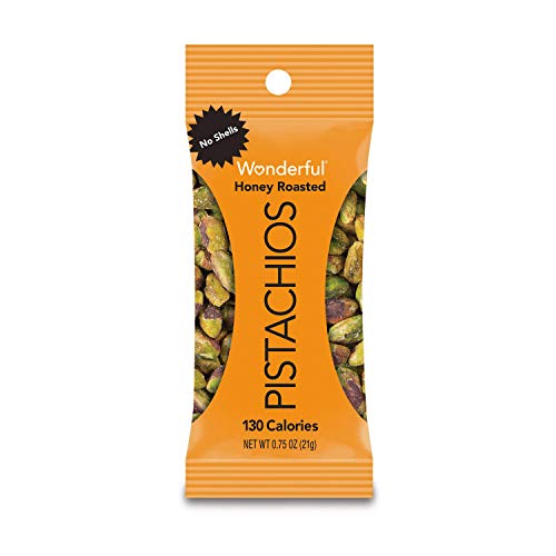 Gourmet Kitchn Wonderful Honey, Chili and Salt Roasted Pistachios | No Shells, Variety Pack (0.75 oz., 18 pk.) (2 Pack)