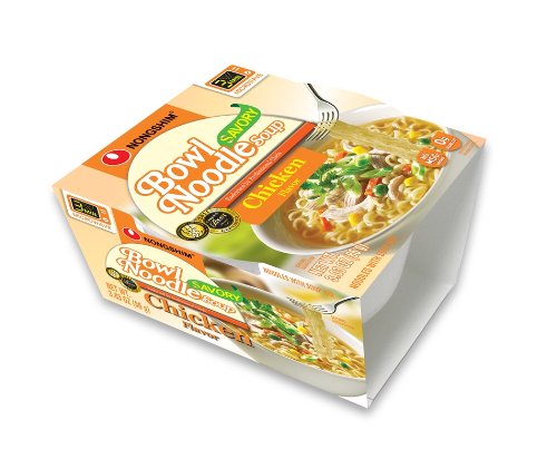 Nongshim Savory Chicken Noodle Bowl, 18-Count