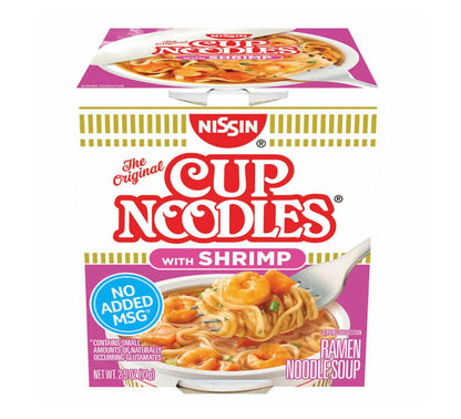 Nissin Cup Noodles, Shrimp, (2.25 oz., 24 cups)