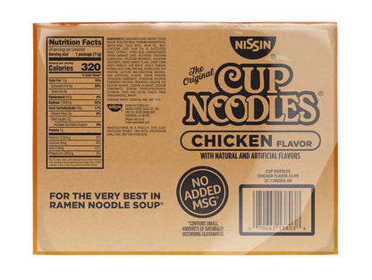 Nissin Cup Noodles, Chicken (2.25oz, 24 Cups)