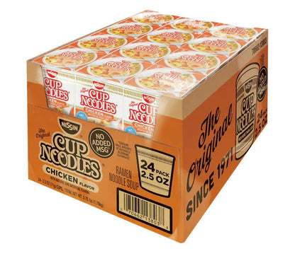 Nissin Cup Noodles, Chicken (2.25oz, 24 Cups)