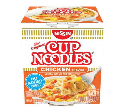 Nissin Cup Noodles, Chicken (2.25oz, 24 Cups)