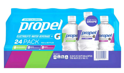 Propel Zero Calorie Fitness Electrolyte Water Beverage Variety Pack Of 24 /16.9 Fl Ounce Net Wt 405.6 Fl Ounce