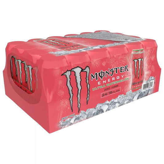 Monster Mix Energy Ultra Watermelon, 16 Fl Oz (Pack of 24) Net Wt 384 Fl Oz