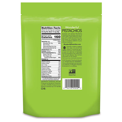 Wonderful No Shell Pistachios Roasted & Salted (24 oz.)