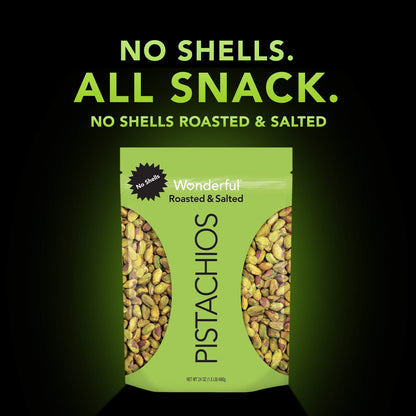 Wonderful No Shell Pistachios Roasted & Salted (24 oz.)