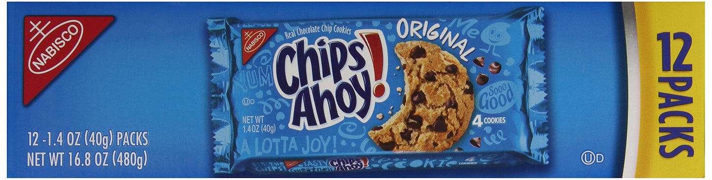 Chips Ahoy! Cookies (Crunchy Chocolate Chip, 1.4-Ounce Bags, 48-Pack)