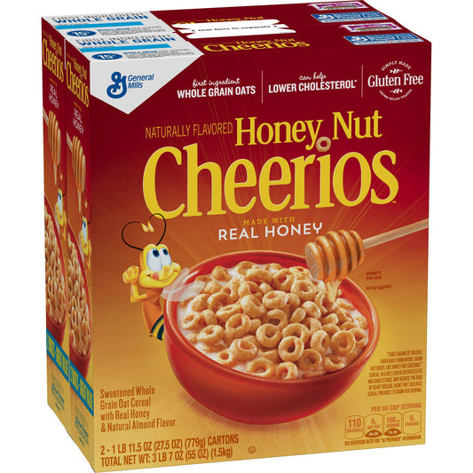 General Mills Honey Nut Cheerios, 55 oz. ( Pack of 2 )