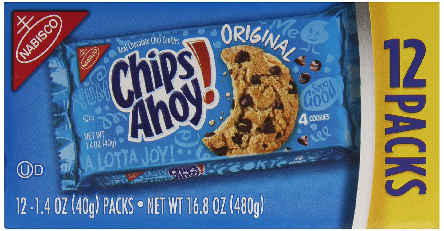 Chips Ahoy! Cookies (Crunchy Chocolate Chip, 1.4-Ounce Bags, 48-Pack)