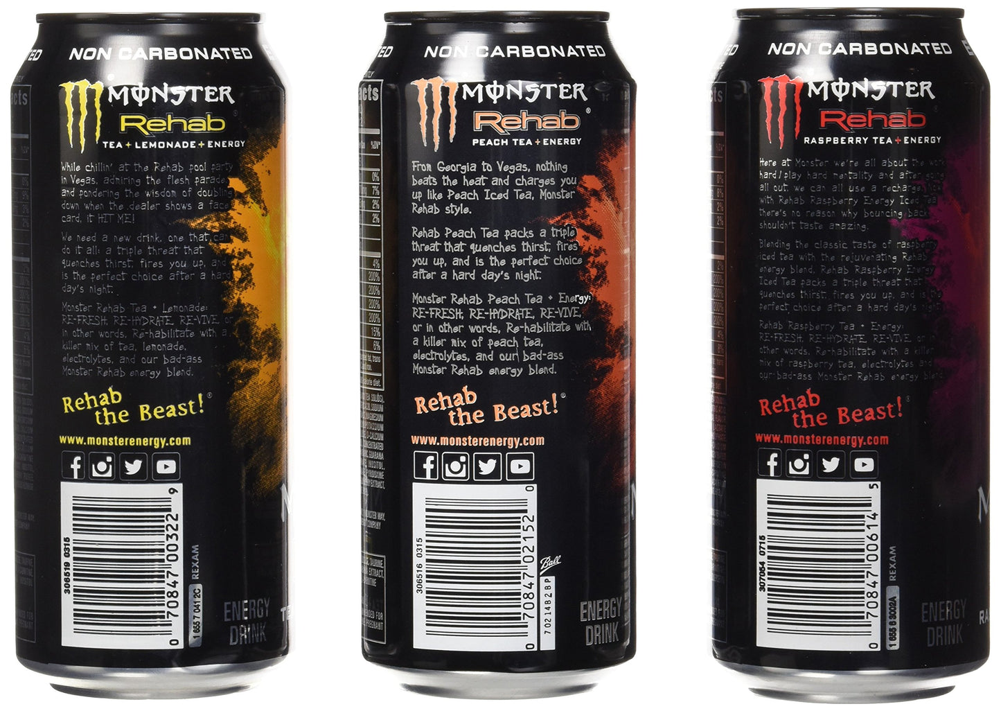 Monster Rehab Tea Plus Energy 24 Piece Variety Pack